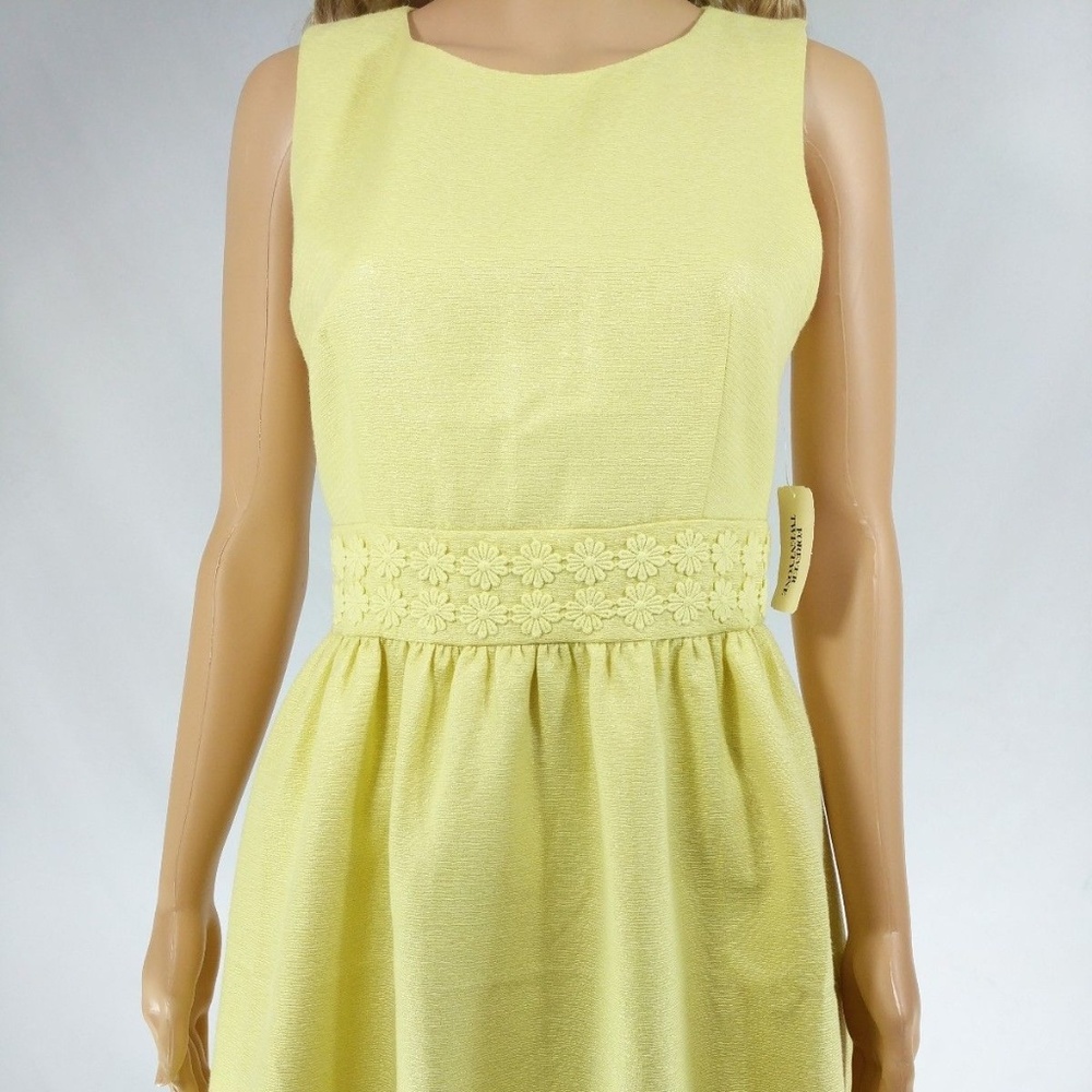 Forever 21 NWT Small Yellow A Line Floral Dress